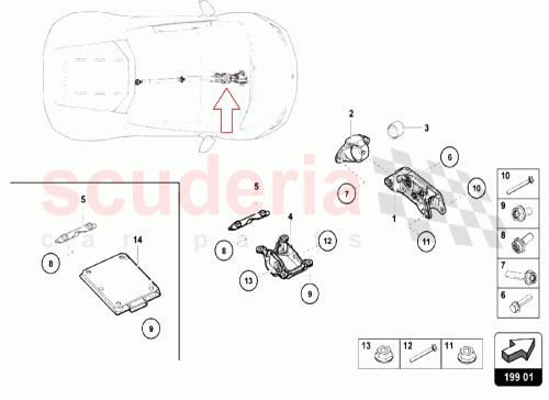Part Diagram for Lamborghini 4S0599285B