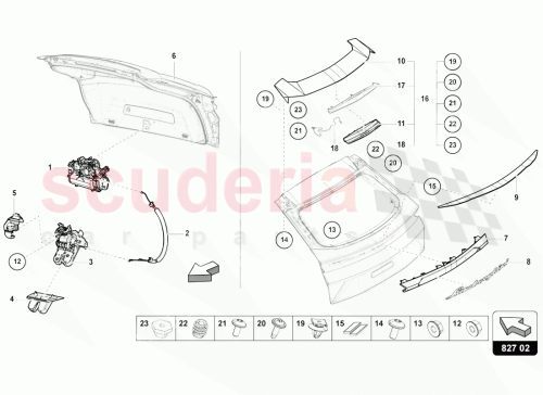Part Diagram for Lamborghini 4ML827931GRU