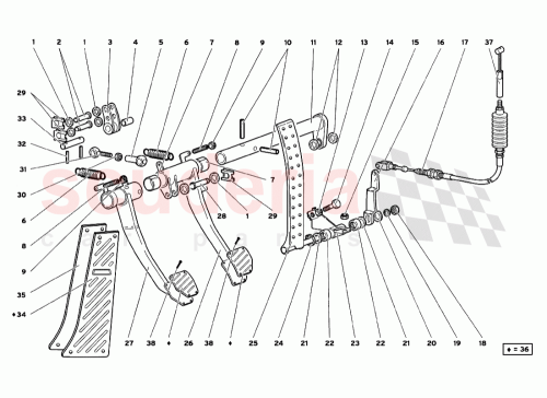Part Diagram for Lamborghini 0042005157
