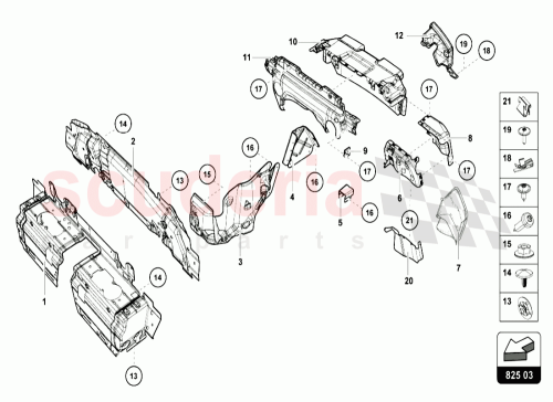 Part Diagram for Lamborghini 4T8825237D