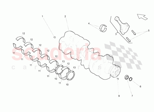 Part Diagram for Lamborghini 07L105591CROT