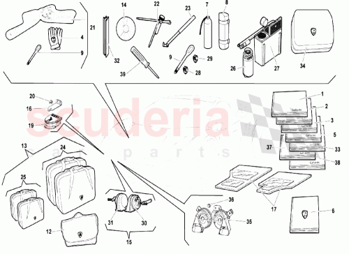 Part Diagram for Lamborghini 400012003DC
