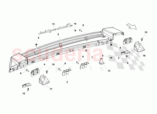 Part Diagram for Lamborghini 400807125