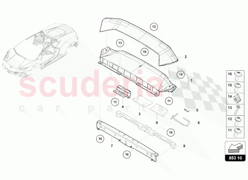 Part Diagram for Lamborghini N90737803
