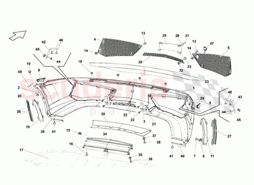 Part Diagram for Lamborghini 400807429B