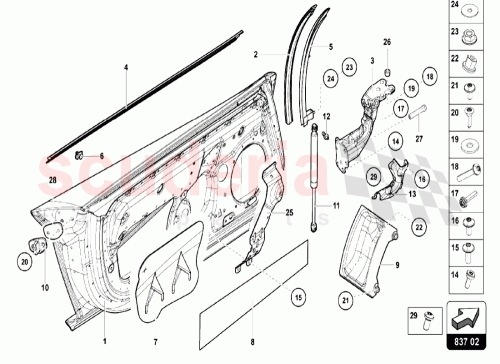 Part Diagram for Lamborghini 470837703E