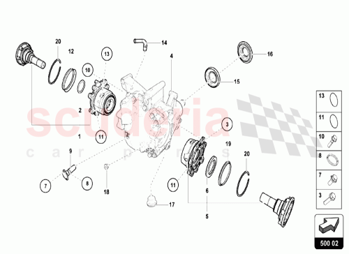 Part Diagram for Lamborghini 0B9525345