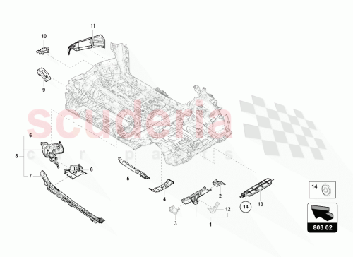 Part Diagram for Lamborghini 4M0803614Q
