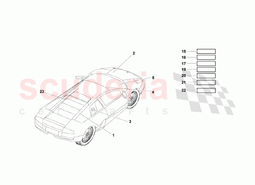 Part Diagram for Lamborghini 400010366M