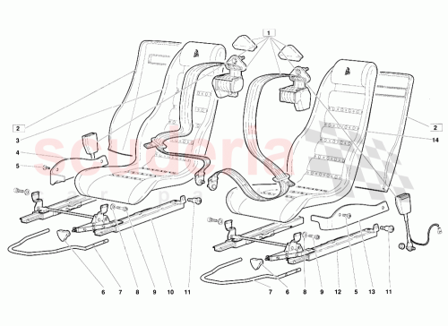 Part Diagram for Lamborghini 009435233