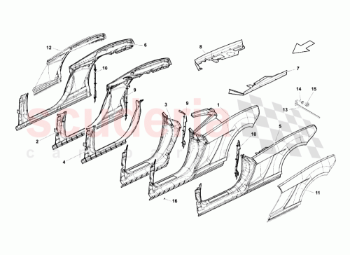 Part Diagram for Lamborghini 408809603A
