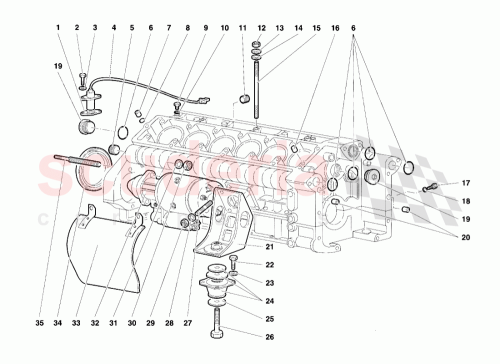 Part Diagram for Lamborghini 001632074
