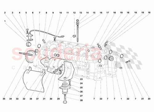 Part Diagram for Lamborghini 001831475