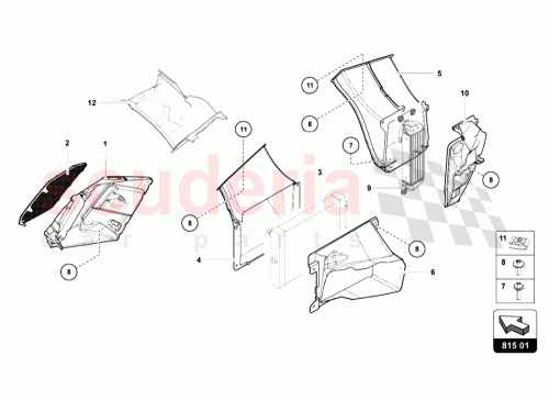 Part Diagram for Lamborghini 470122123D