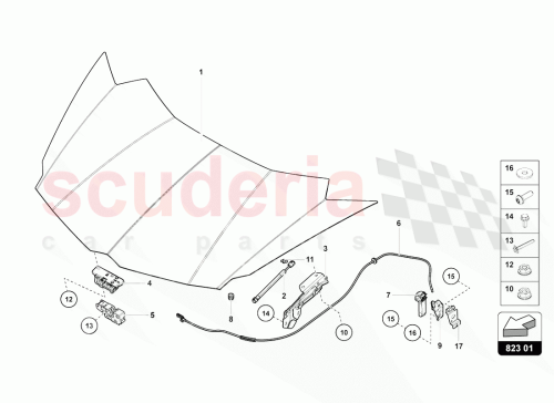 Part Diagram for Lamborghini 471823219A