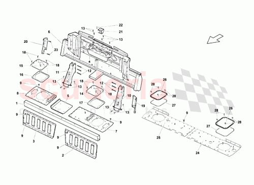 Part Diagram for Lamborghini 407813504A