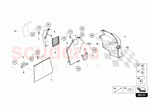 Part Diagram for Lamborghini 475868418C