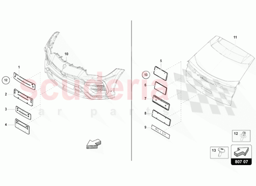 Part Diagram for Lamborghini 4ML8072873FZ
