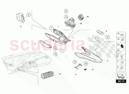 Part Diagram for Lamborghini 470863667AB