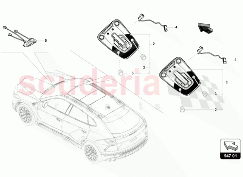 Part Diagram for Lamborghini 4ML9471357AP