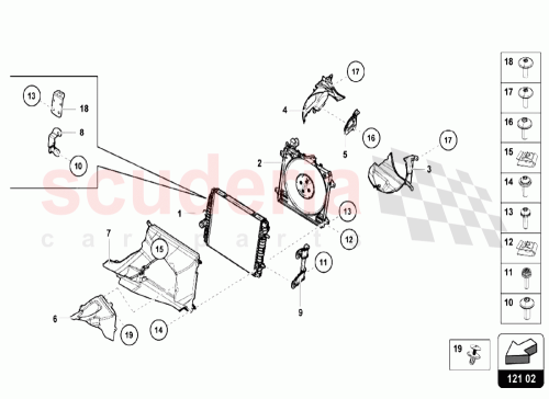 Part Diagram for Lamborghini 4S0121252B