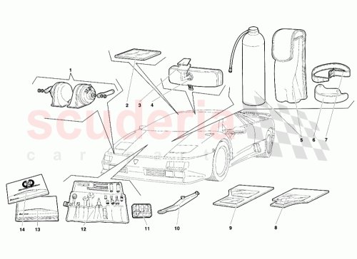 Part Diagram for Lamborghini 009458122