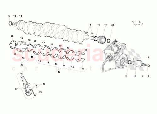 Part Diagram for Lamborghini 07M105019D