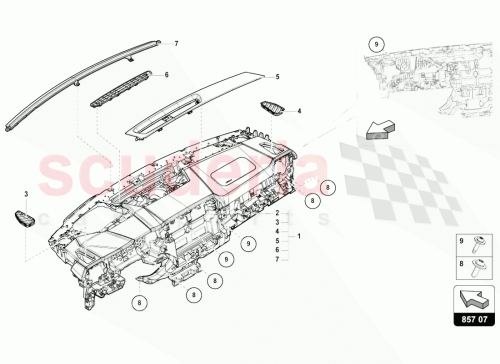 Part Diagram for Lamborghini 4M88196326PS