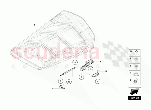 Part Diagram for Lamborghini 4T8810808E