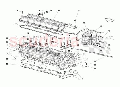 Part Diagram for Lamborghini 460537001
