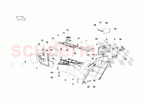 Part Diagram for Lamborghini 429863242B