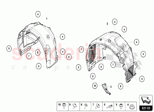Part Diagram for Lamborghini 4T0806077A