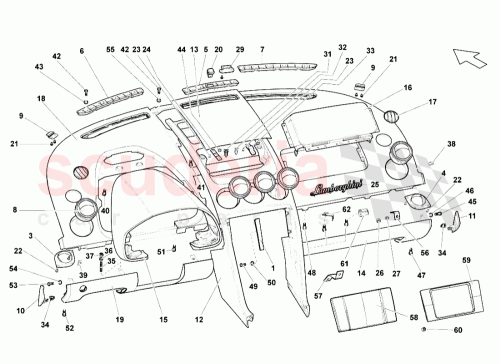 Part Diagram for Lamborghini 401854888E