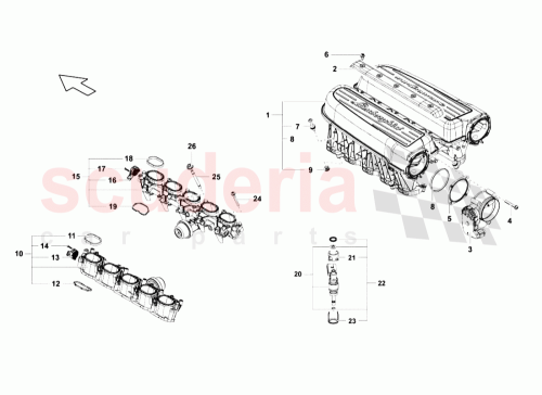 Part Diagram for Lamborghini 07L133110T