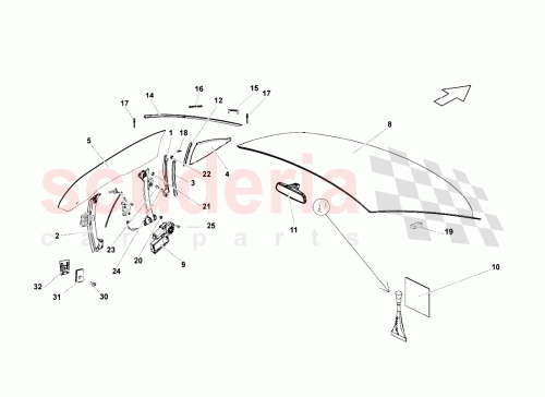 Part Diagram for Lamborghini 407867105AE