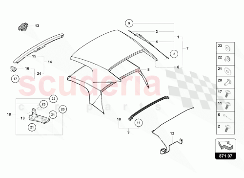 Part Diagram for Lamborghini 4T7871035B