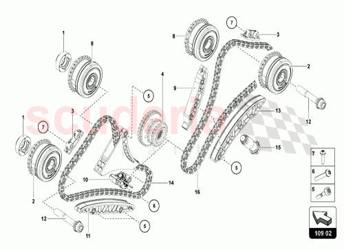 Part Diagram for Lamborghini 07M109465C