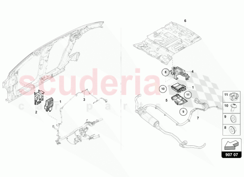 Part Diagram for Lamborghini 4M0907371G