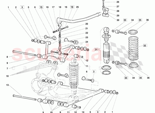 Part Diagram for Lamborghini 005230257