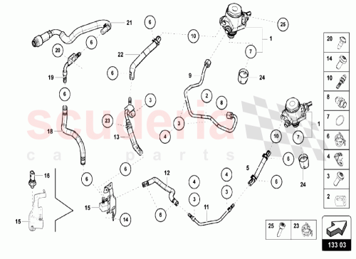 Part Diagram for Lamborghini 07L127025S