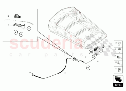 Part Diagram for Lamborghini 4T8827531A