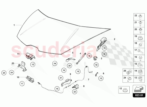 Part Diagram for Lamborghini 4T0819968
