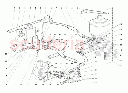 Part Diagram for Lamborghini 004034576