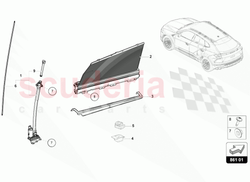 Part Diagram for Lamborghini 4ML861334