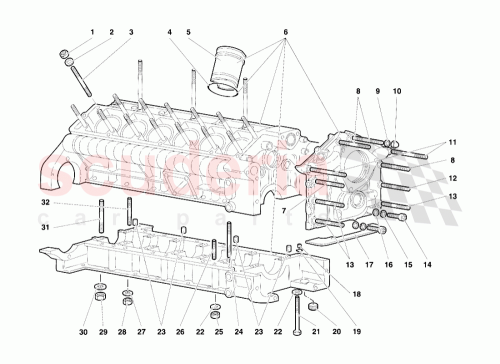 Part Diagram for Lamborghini 008300880
