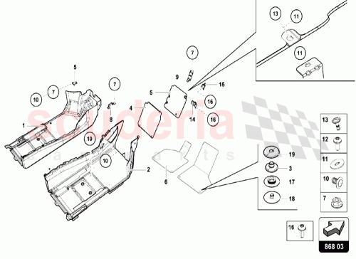 Part Diagram for Lamborghini 4T0864781
