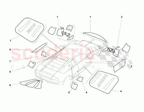 Part Diagram for Lamborghini 410837830