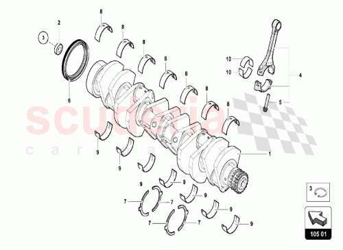 Part Diagram for Lamborghini 07M105707T