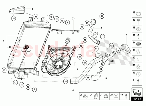Part Diagram for Lamborghini 470121061A