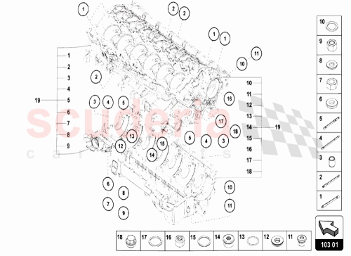 Part Diagram for Lamborghini WHT005547